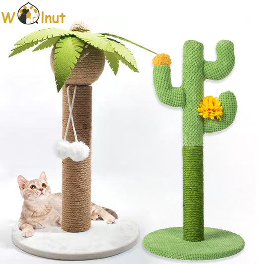 Cactus and Coconut Tree Cat Scratching Post